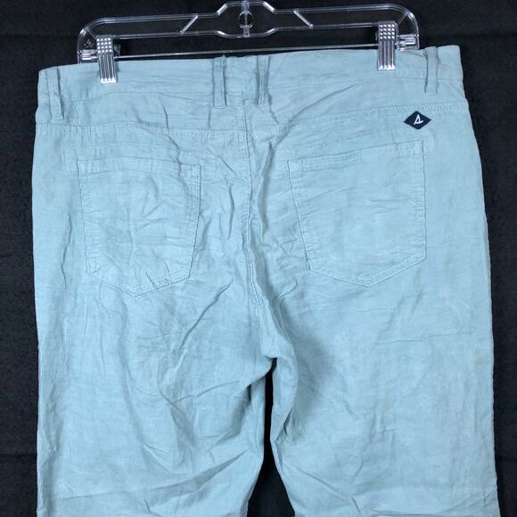 Sperry Womens Jeans Light Blue Corduroy Mid Rise Straight 100% Cotton 28 - Picture 10 of 13